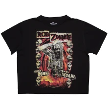Rob Zombie, Tielko Born To Go Insane, Žena, Čierna