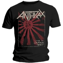 Anthrax, Tričko Live in Japan, Unisex, Čierna