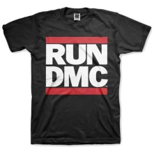 Run-DMC, Tričko Logo, Unisex, Čierna