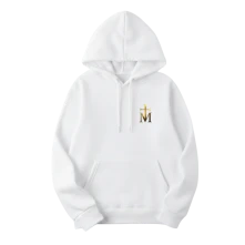 Momo, Mikina Milovaný logo basic, Unisex, Biela
