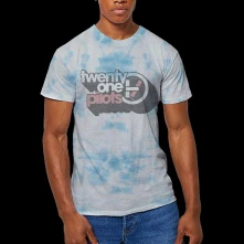 Twenty One Pilots, Tričko Vintage Block Holiday, Unisex, Modrá