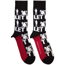 The Beatles, Ponožky Let It Be Silhouettes Repeat, Unisex, Čierna