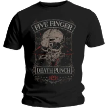 Five Finger Death Punch, Tričko Wicked, Unisex, Čierna