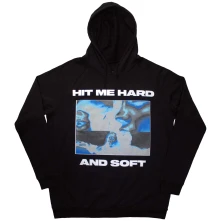 Billie Eilish, Mikina Hit Me Hard And Soft Negative, Unisex, Čierna