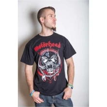 Motörhead, Tričko Lightning Wreath, Unisex, Čierna