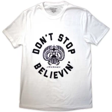 Journey, Tričko Believin', Unisex, Biela