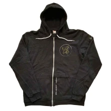 U2, Mikina na zips Logo 2015, Unisex, Čierna