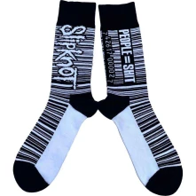 Slipknot, Ponožky Barcode, Unisex, Čierna