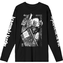 Iron Maiden, Tričko s dlhým rukávom No Prayer Grave Isolated, Unisex, Čierna