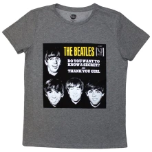 The Beatles, Tričko VJ Secret Sleeve, Žena, Šedá