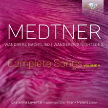 CD LEVENTAL, EKATERINA & FRA - MEDTNER: COMPLETE SONGS VOL. 4