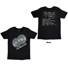 The Beatles, Tričko The Beatles On Apple, Unisex, Čierna