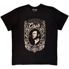 Johnny Cash, Tričko Nashville, Unisex, Čierna