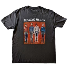 Talking Heads, Tričko Pixel Portrait, Unisex, Šedá