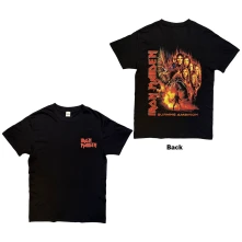 Iron Maiden, Tričko Burning Ambition Pocket Logo, Unisex, Čierna