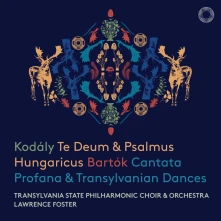 CD TRANSYLVANIA STATE PHILHA - KODALY: TE DEUM & PSALMUS HUNGARICUS - BARTOK: CANTATA PROFANA & TRANSYLVANIAN DANCES