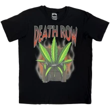 Death Row records, Tričko Leaf, Unisex, Čierna