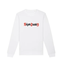 Názov Stavby, Crewneck Názov Stavby, Unisex, Biela