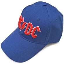 AC/DC, Šiltovka Red Logo, Unisex, Modrá