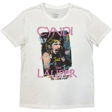 Cyndi Lauper, Tričko Singing, Unisex, Biela