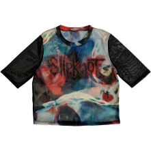 Slipknot, Tielko Face & Logo, Žena, Čierna