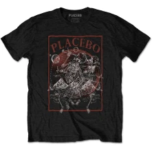 Placebo, Tričko Astro Skeletons, Unisex, Čierna