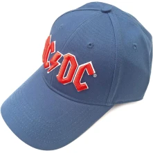 AC/DC, Šiltovka Red Logo, Unisex, Modrá