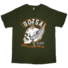 Queens of the Stone Age, Tričko Winged Skull, Unisex, Zelená