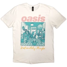 Oasis, Tričko Definitely Maybe Illustration Colour, Unisex, Biela