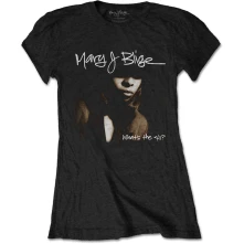 Mary J. Blige, Tričko Cover, Žena, Čierna