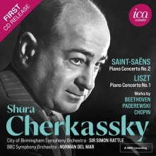 Shura Cherkassky, CD CHERKASSKY, SHURA - SAINT-SAENS: PIANO CONCERTO NO. 2 - LISZT: PIANO CONCERTO NO. 1
