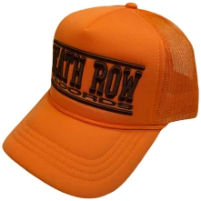 Death Row records, Šiltovka Text Logo Mono, Unisex, Oranžová