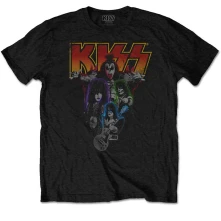 Kiss, Tričko Neon Band, Unisex, Čierna