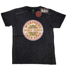 The Beatles, Tričko Sgt Pepper Drum, Unisex, Čierna