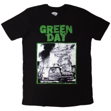 Green Day, Tričko Riot Trio, Unisex, Čierna