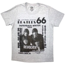 The Beatles, Tričko 1966, Unisex, Šedá