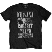 Nirvana, Tričko Cabaret Metro, Unisex, Čierna