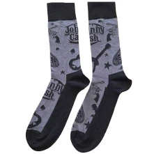 Johnny Cash, Ponožky Guitars 'n Guns, Unisex, Šedá