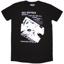 Sex Pistols, Šaty Manchester Flyer, Žena, Čierna