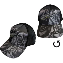 Iron Maiden, Šiltovka Piece Of Mind Greyscale, Unisex, Čierna