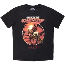 Chris Stapleton, Tričko White Horse, Unisex, Čierna