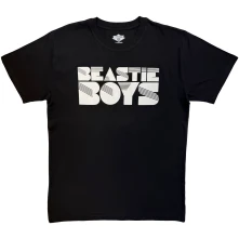 Beastie Boys, Tričko Stripes Logo Mono, Unisex, Čierna