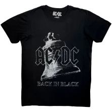AC/DC, Tričko Back In Black Bell, Unisex, Čierna