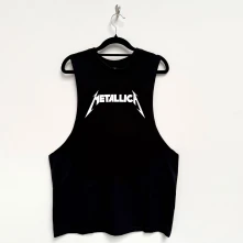 Metallica, Tielko Logo, Unisex, Čierna
