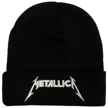 Metallica, Čapica Logo, Unisex, Čierna
