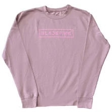 Blackpink, Crewneck Logo, Unisex, Ružová
