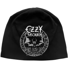 Ozzy Osbourne, Čapica Rock N Roll Madman JD Print, Unisex, Čierna