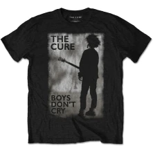 The Cure, Tričko Boys Don't Cry Black & White, Unisex, Čierna