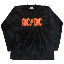 AC/DC, Tričko s dlhým rukávom Logo, Unisex, Čierna
