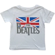The Beatles, Tričko Logo & Vintage Flag, Dieťa, Biela